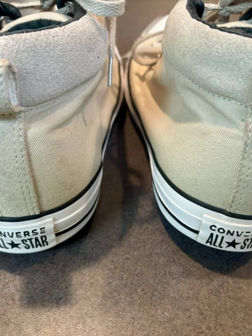 ~~Converse Chuck Taylor All Star Street Mid Shoes Mens 11/Womens 13 Beige  ***** - Picture 4 of 7